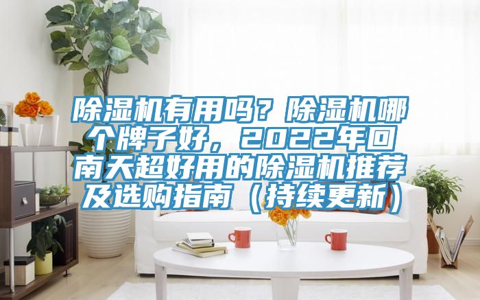 除濕機有用嗎？除濕機哪個牌子好，2022年回南天超好用的除濕機推薦及選購指南（持續更新）